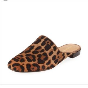 Stuart Weitzman Pipemulearky Calf-hair Flat Mule